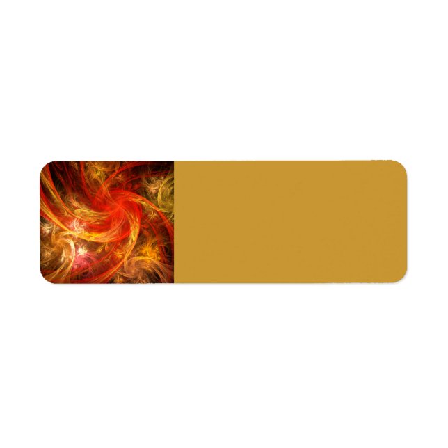 Etiqueta Firestorm Nova Abstrato Art (Frente)
