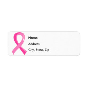 Etiqueta Fita cor-de-rosa 3 do cancro da mama