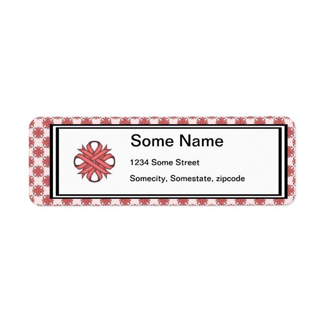 Etiqueta Fita de Véu Rosa, Fita por Kenneth Yoncich (Frente)