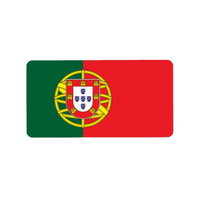 Etiqueta Flag of Portugal (Frente)