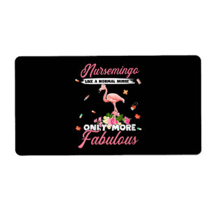 Etiqueta Flamingo Enfermeiras Nursemingo Como Enfermeira