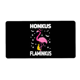 Etiqueta Flamingoo Honkus Flaminkus Halloween Flamingoo