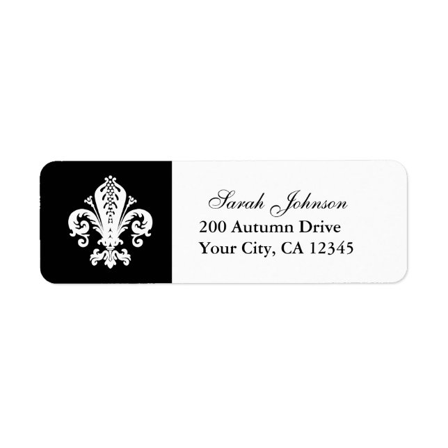 Etiqueta Fleur-de-lis (Frente)