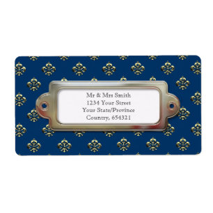 Etiqueta Fleur de lis (Dourado)