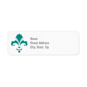 Etiqueta Fleur de lis verde