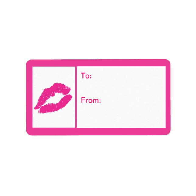 Etiqueta Flirty Kiss (Frente)