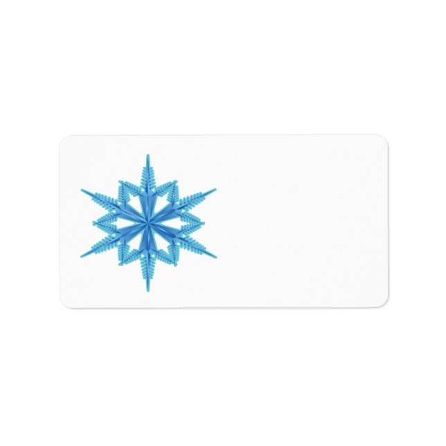 Etiqueta Floco de neve (Frente)