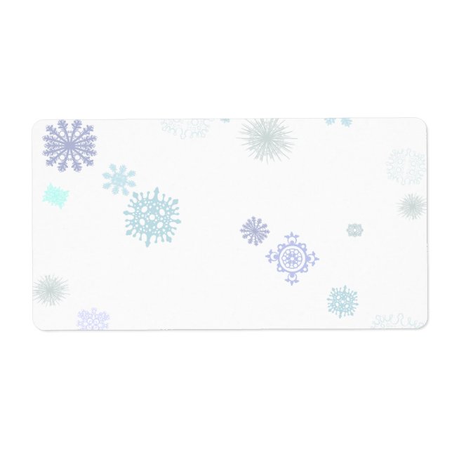 Etiqueta Flocos de neve pálidos (Frente)
