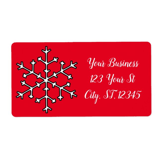 Etiqueta Flocos de neve Thunder_Cove (Frente)