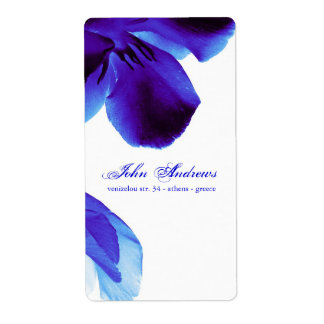 Etiqueta flor