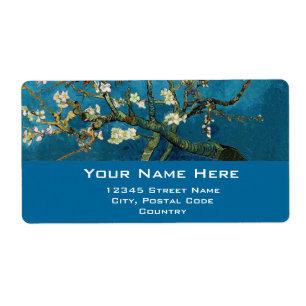 Etiqueta Flor Almond Tree, Vincent van Gogh.