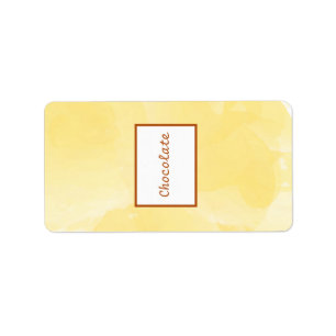 Etiqueta Flor Amarelo de Mostarda de 1,25" x 2,75" de Hersh