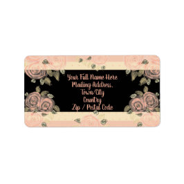 Etiqueta Flor Com Design Rosa Rosa Rosa