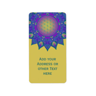 Etiqueta Flor Da Vida - Índia Mandala 3