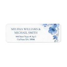 Flor de Aquarela Azul | Casamento
