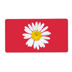 Etiqueta flor de margarida