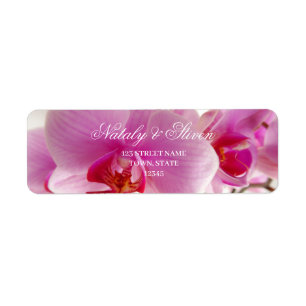 Etiqueta Flor de orquídea