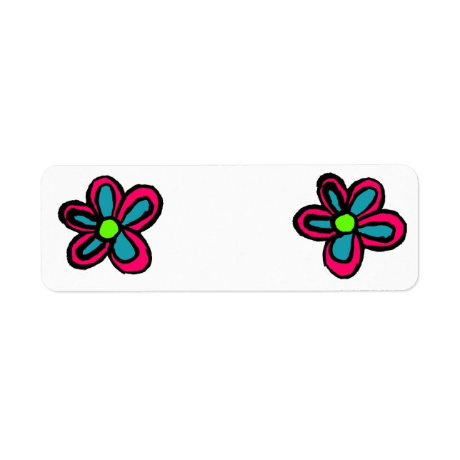 Etiqueta Flor Rosa Fofo (Frente)