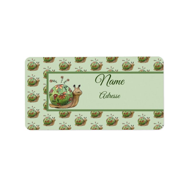 Etiqueta Flora  adressaufkleber (Frente)