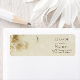 Etiqueta Floral Beige Primavera Summer Wedding