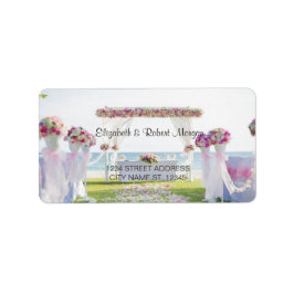 Etiqueta Floral de Casamento na Praia