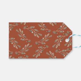 Etiqueta Floral de Presente Boho Watercolor