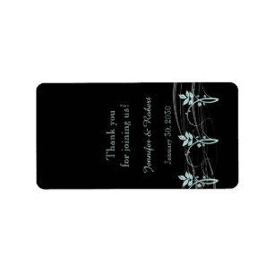 Etiqueta floral do bálsamo de bordo do casamento