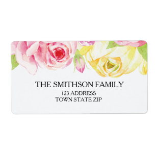 Etiqueta floral do retorno do chá de panela da