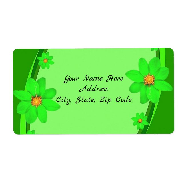 Etiqueta Floral Labels Floral (Frente)