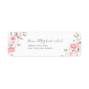 Etiqueta Floral PixDezines, Rótulo de Rosas de L