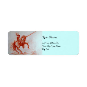 ETIQUETA FLORENTINE KNIGHT EM HORSEBACK