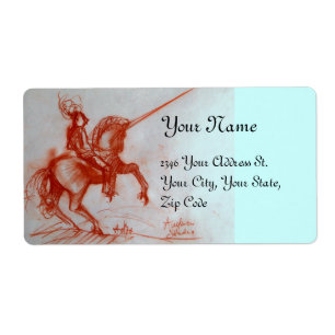 ETIQUETA FLORENTINE KNIGHT EM HORSEBACK