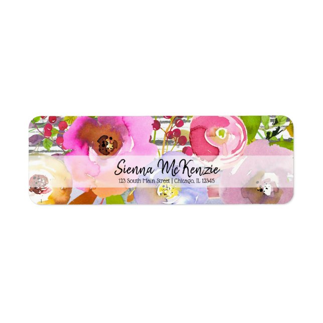 Etiqueta Flores buquês para todas as ocasiões (Frente)