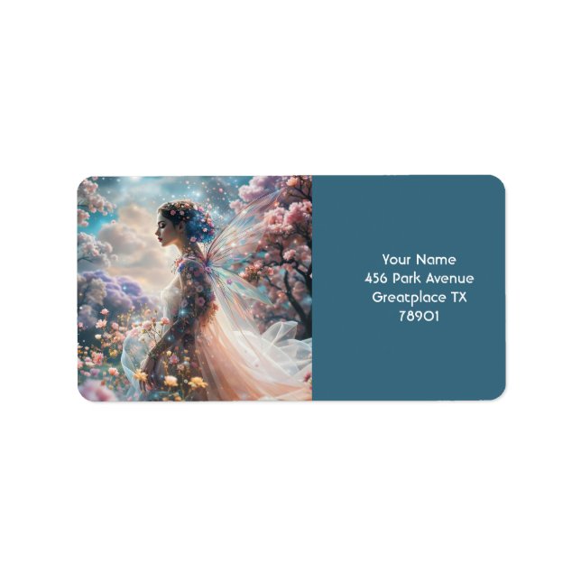 Etiqueta Flores do Jardim das Meninas Fantasy (Frente)