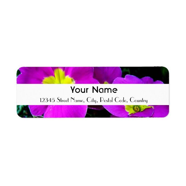 Etiqueta flores roxas (Frente)