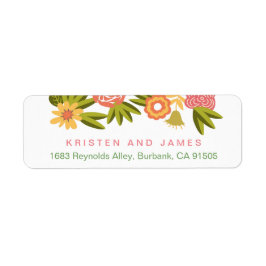 Etiqueta Flores Sazonais de Botânica em Flor RSVP