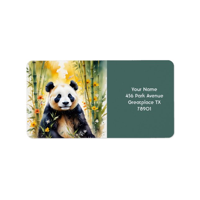 Etiqueta Floresta de Sad Panda Fantasy (Frente)