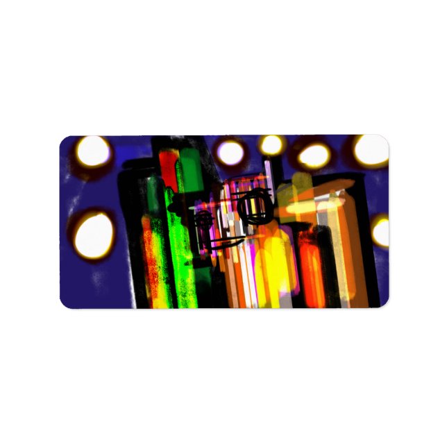 Etiqueta Floresta nebulosa de lobo (Frente)