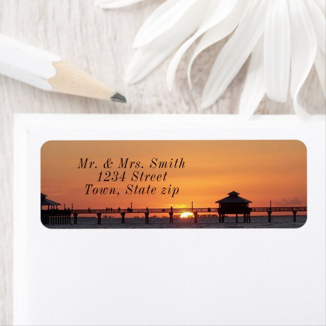 Etiqueta Flórida Pier BeauLinda Sunset (Insitu)