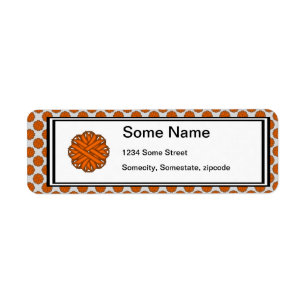 Etiqueta Flower Laranja Fbon por Kenneth Yoncich