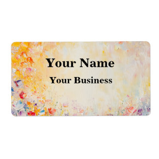 Etiqueta Flower Oilpainting