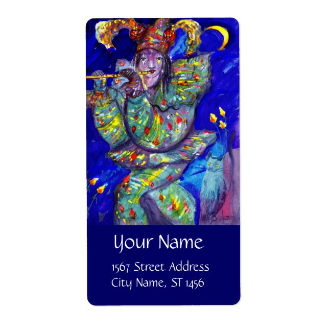 Etiqueta FLUTIS EM AZUL/Noite de Carnaval de Veneza (Frente)