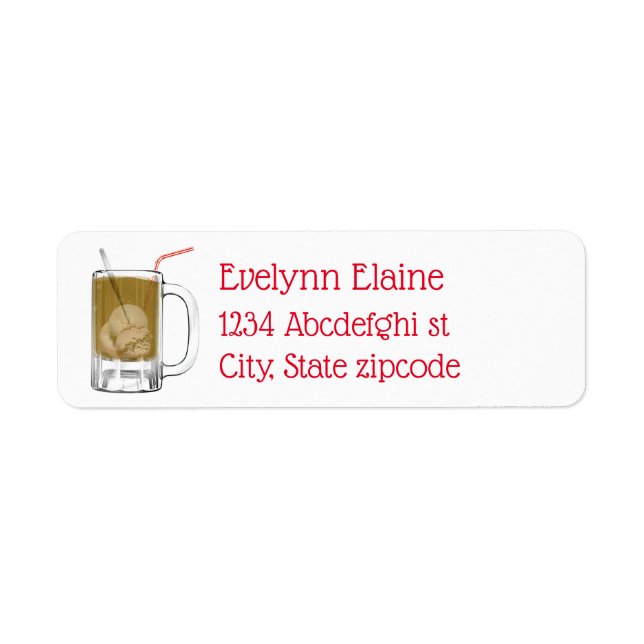 Etiqueta Fluxo de cerveja na raiz (Frente)