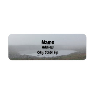 Etiqueta Foggggy Inlet Pond Photo Beach Landscape Morning F