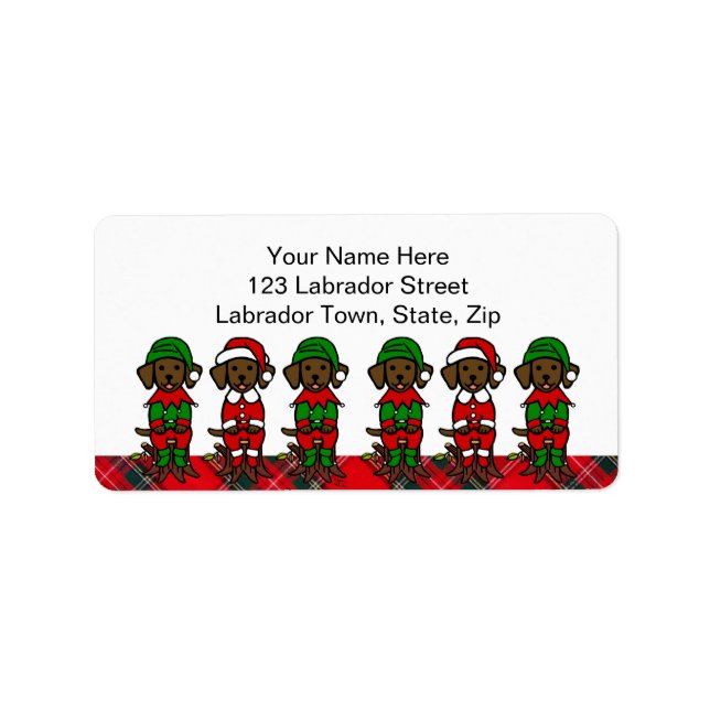 Etiqueta Fogões de Natal Seis de Chocolate (Frente)