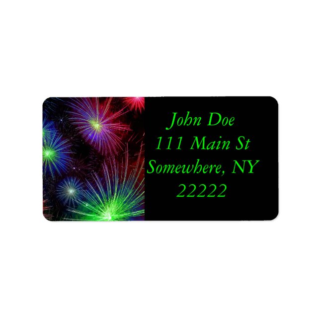 Etiqueta Fogos de artifício incríveis (Frente)