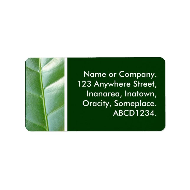 Etiqueta Folha (Frente)