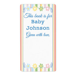 Etiqueta Folha de chá de fraldas "Picnic Floral" de 8