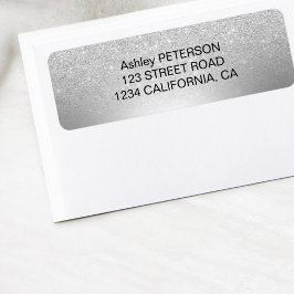 Etiqueta Folha metálica ombre de prata