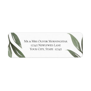 Etiqueta Folhas de Mola Verde-Semente